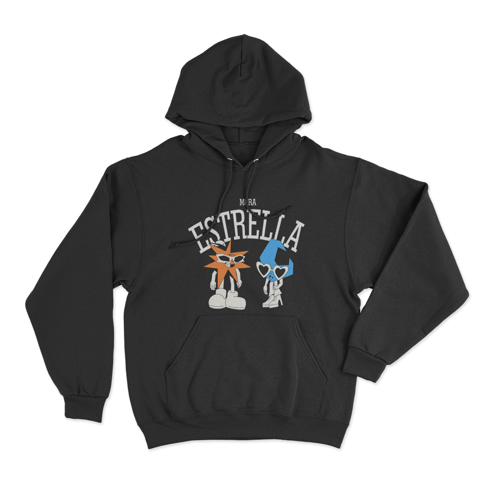 Mora Estrella Duo Unisex Hoodie Black Mora Estrella Duo Unisex Hoodie Black