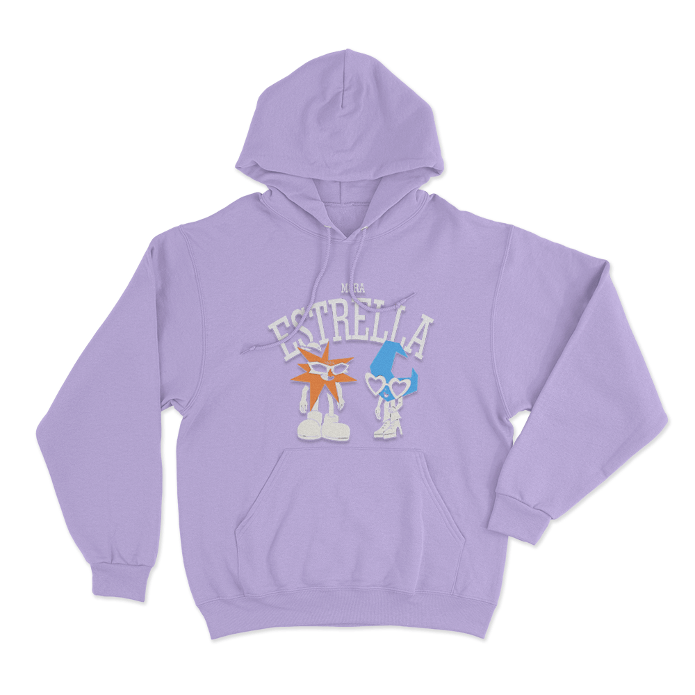 Mora Estrella Duo Unisex Hoodie Purple Mora Estrella Duo Unisex Hoodie Purple
