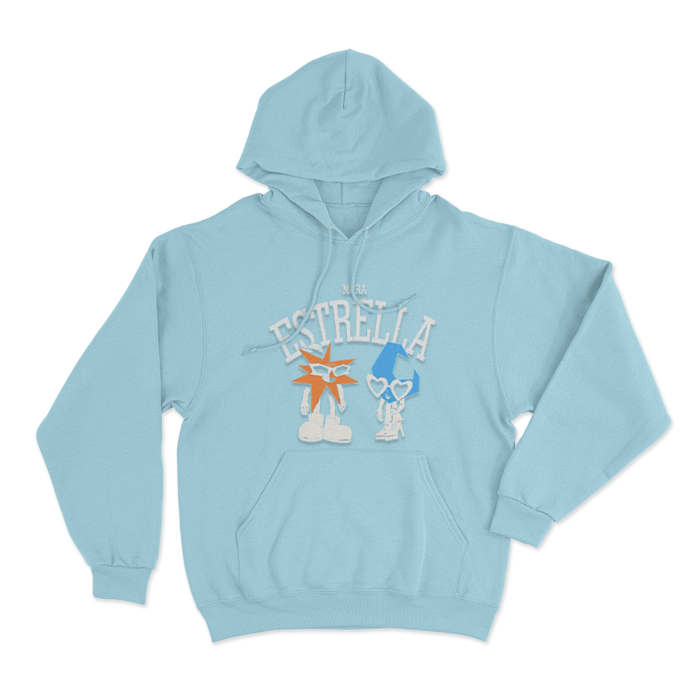 Mora Estrella Duo Unisex Hoodie Sky Blue Mora Estrella Duo Unisex Hoodie Sky Blue