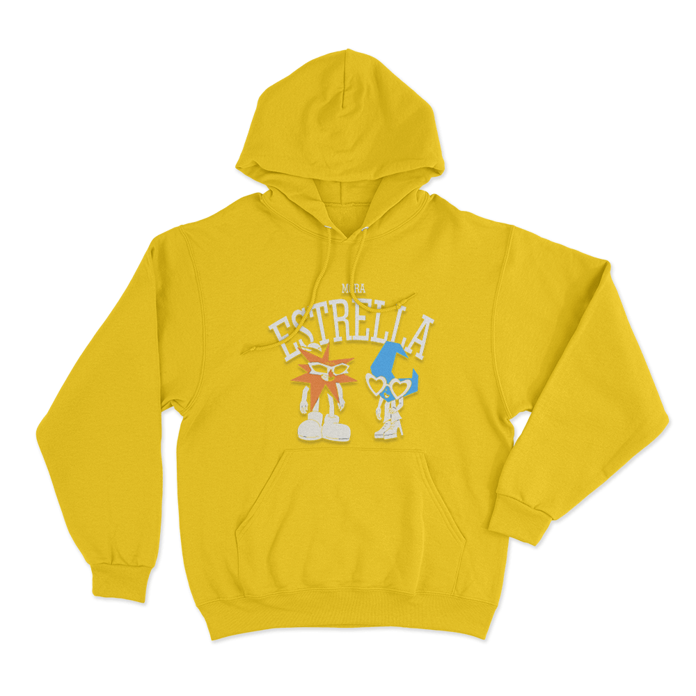 Mora Estrella Duo Unisex Hoodie Yellow Mora Estrella Duo Unisex Hoodie Yellow
