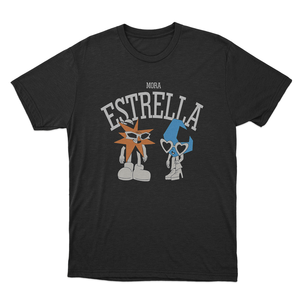 Mora Estrella Duo Unisex T Shirt Black Mora Estrella Duo Unisex T Shirt Black