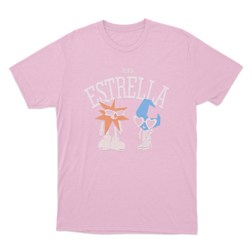 Mora Estrella Duo Unisex T Shirt Pink Mora Estrella Duo Unisex T Shirt Pink