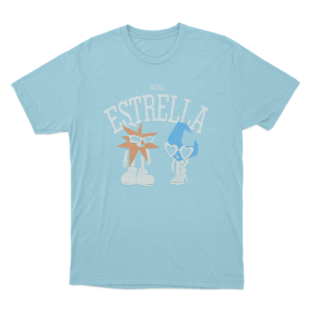Mora Estrella Duo Unisex T Shirt Sky Blue Mora Estrella Duo Unisex T Shirt Sky Blue