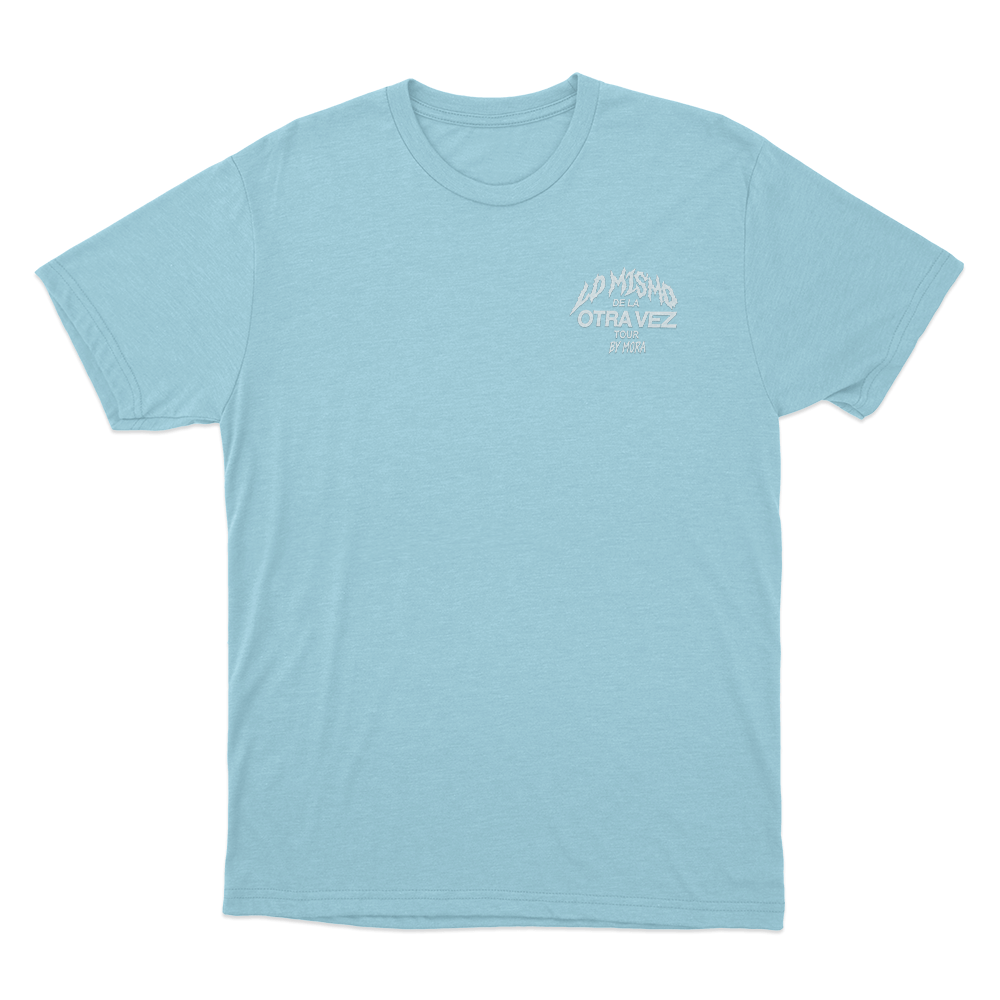 Otra Vez Mora Tour Unisex T Shirt Sky Blue Otra Vez Mora Tour Unisex T Shirt Sky Blue