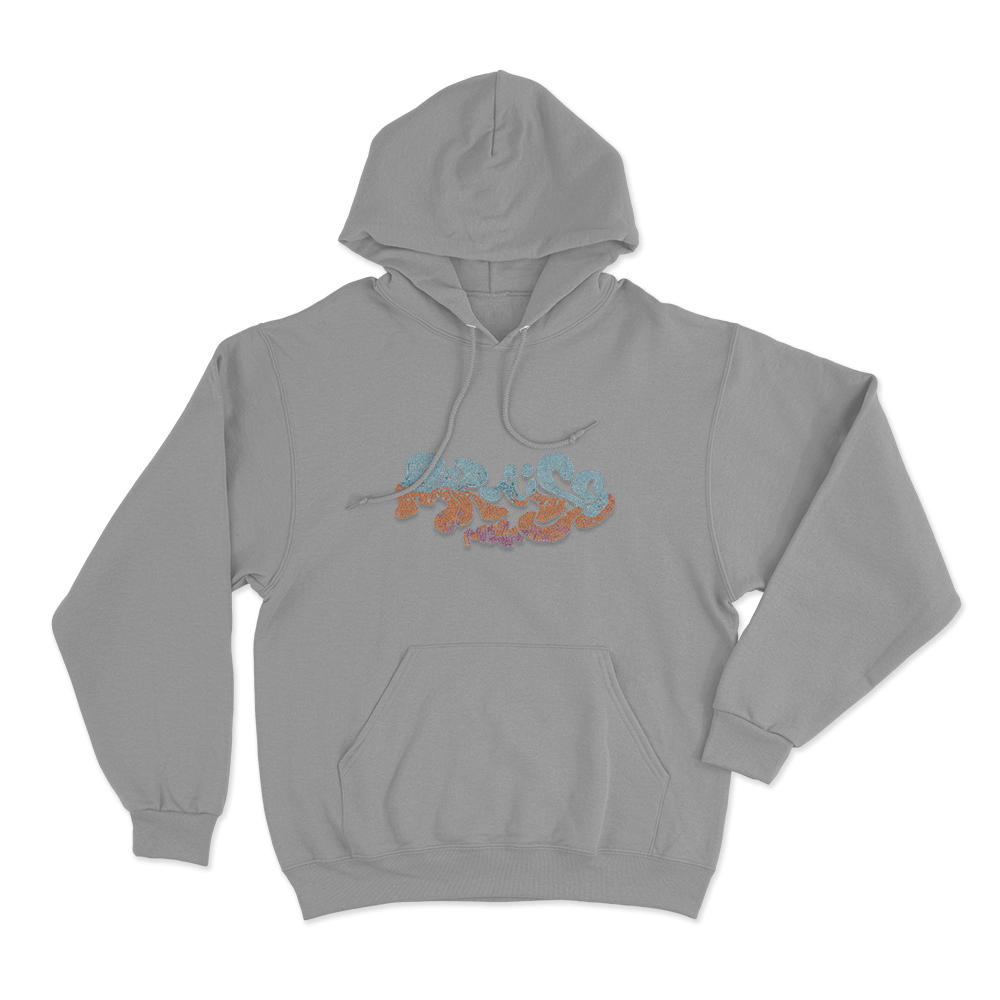 Paraiso Rhinestone Unisex Hoodie Grey Paraiso Rhinestone Unisex Hoodie Grey