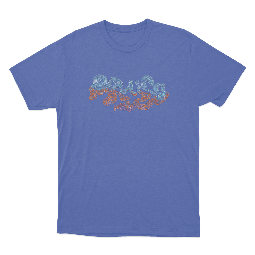 Paraiso Rhinestone Unisex T Shirt Blue Paraiso Rhinestone Unisex T Shirt Blue